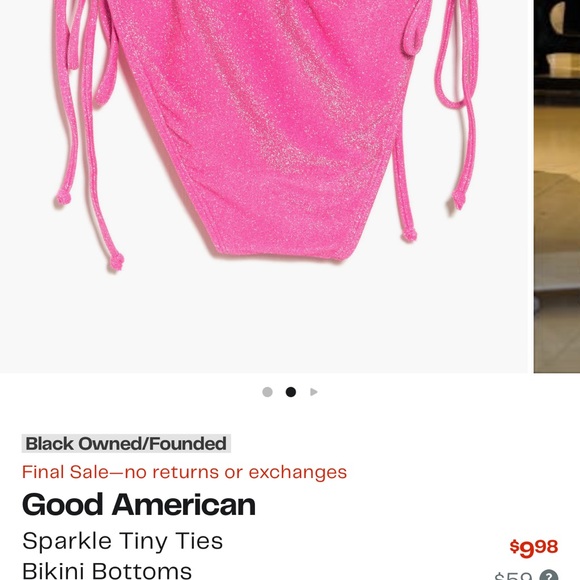 Sparkle tiny ties bikini bottoms - Picture 3 of 3